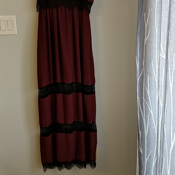 Women's mauve maxi dress - Picture 2 of 7